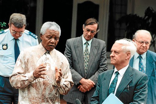 Nelson Mandela et Constand Viljoen