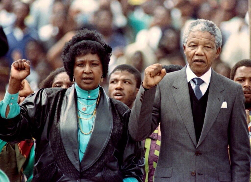 Winnie et Nelson Mandela
